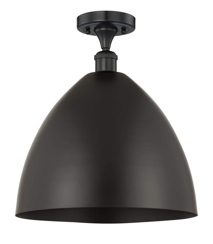 Bristol - 1 Light - 16 inch - Matte Black - Semi-Flush Mount