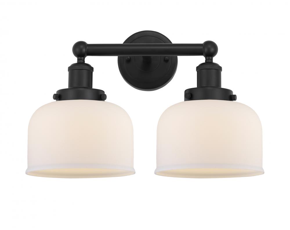 Bell - 2 Light - 17 inch - Matte Black - Bath Vanity Light