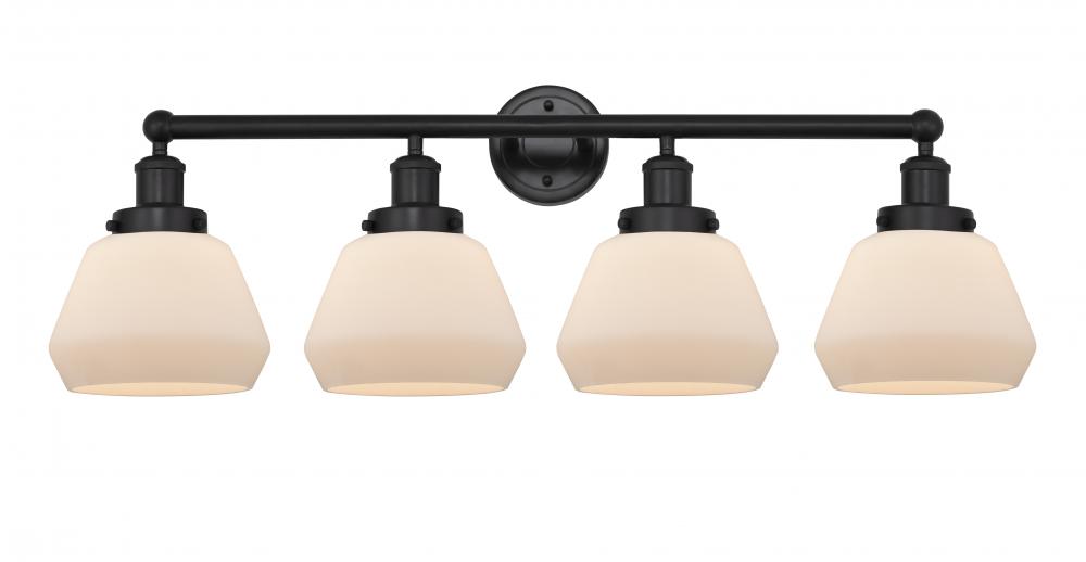 Fulton - 4 Light - 34 inch - Matte Black - Bath Vanity Light