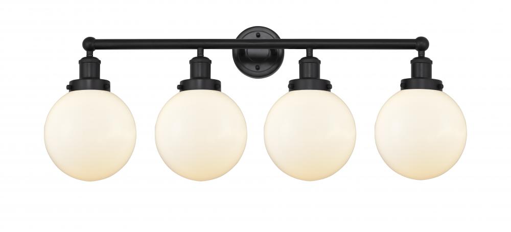 Beacon - 4 Light - 35 inch - Matte Black - Bath Vanity Light