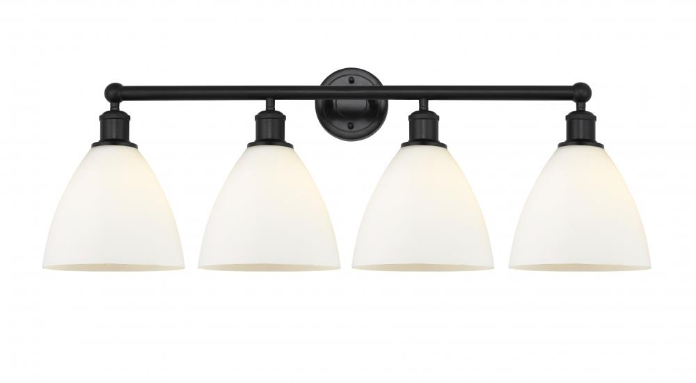 Bristol - 4 Light - 35 inch - Matte Black - Bath Vanity Light