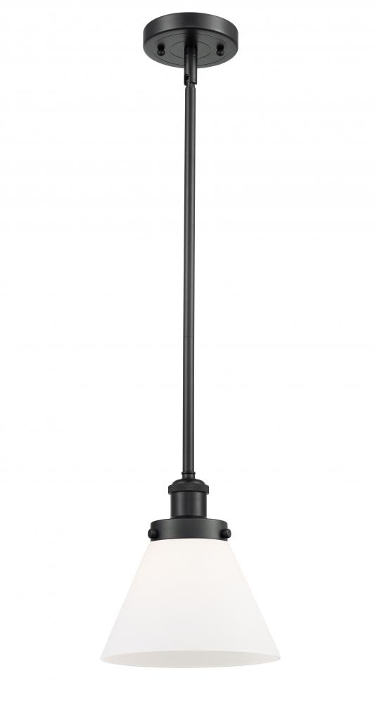 Cone - 1 Light - 8 inch - Matte Black - Mini Pendant