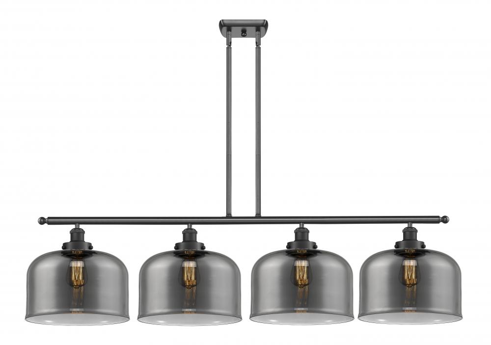 Bell - 4 Light - 48 inch - Matte Black - Stem Hung - Island Light