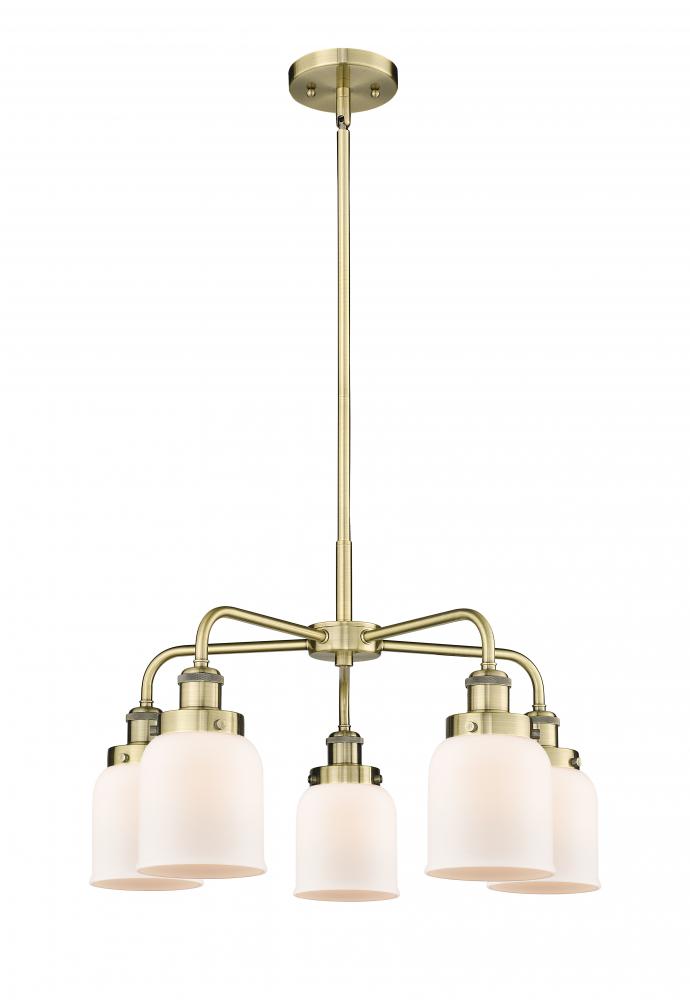 Cone - 5 Light - 24 inch - Antique Brass - Chandelier