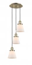 Innovations Lighting 113F-3P-AB-G61 - Cone - 3 Light - 13 inch - Antique Brass - Cord hung - Multi Pendant