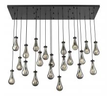 Innovations Lighting 172BK-451-1P-BK-G451-5SM-20 - Owego - 21 Light - 71 inch - Matte Black - Multi Pendant