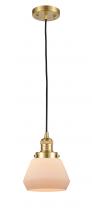 Innovations Lighting 201C-SG-G171 - Fulton - 1 Light - 7 inch - Satin Gold - Cord hung - Mini Pendant