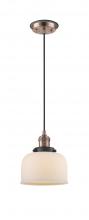 Innovations Lighting 201CBP-ACBK-G71 - Bell - 1 Light - 8 inch - Antique Copper - Cord hung - Mini Pendant