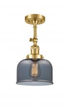 Innovations Lighting 201F-SG-G73 - Bell - 1 Light - 8 inch - Satin Gold - Semi-Flush Mount