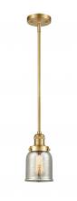 Innovations Lighting 201S-SG-G58 - Bell - 1 Light - 5 inch - Satin Gold - Stem Hung - Mini Pendant