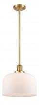 Innovations Lighting 201S-SG-G71-L - Bell - 1 Light - 12 inch - Satin Gold - Stem Hung - Mini Pendant