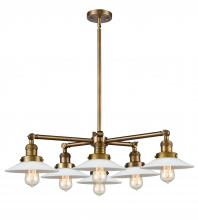 Innovations Lighting 207-6CR-BB-G1 - Halophane 6 Light Chandelier