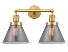 Innovations Lighting 208-SG-G43 - Cone - 2 Light - 18 inch - Satin Gold - Bath Vanity Light