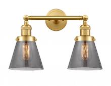 Innovations Lighting 208-SG-G63 - Cone - 2 Light - 16 inch - Satin Gold - Bath Vanity Light