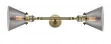 Innovations Lighting 208L-AB-G43 - Cone - 2 Light - 8 inch - Antique Brass - Bath Vanity Light