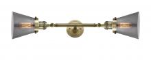 Innovations Lighting 208L-AB-G63 - Cone - 2 Light - 6 inch - Antique Brass - Bath Vanity Light