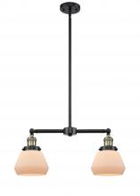 Innovations Lighting 209-BAB-G171 - Fulton - 2 Light - 21 inch - Black Antique Brass - Stem Hung - Island Light