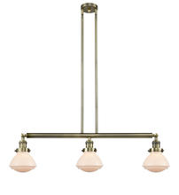 Innovations Lighting 213-AB-G321 - Olean - 3 Light - 39 inch - Antique Brass - Stem Hung - Island Light