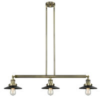 Innovations Lighting 213-AB-M6 - Railroad - 3 Light - 41 inch - Antique Brass - Stem Hung - Island Light