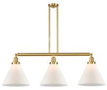 Innovations Lighting 213-SG-G41-L - Cone - 3 Light - 44 inch - Satin Gold - Stem Hung - Island Light