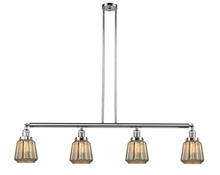 Innovations Lighting 214-PC-G146-LED - Chatham - 4 Light - 51 inch - Polished Chrome - Stem Hung - Island Light