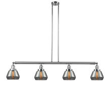 Innovations Lighting 214-PC-G173 - Fulton - 4 Light - 51 inch - Polished Chrome - Stem Hung - Island Light