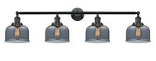 Innovations Lighting 215-BK-G73 - Bell - 4 Light - 44 inch - Matte Black - Bath Vanity Light