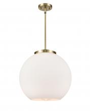 Innovations Lighting 221-1S-AB-G121-16 - Athens - 1 Light - 16 inch - Antique Brass - Stem Hung - Pendant