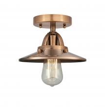 Innovations Lighting 288-1C-AC-M3-AC - Railroad - 1 Light - 8 inch - Antique Copper - Semi-Flush Mount