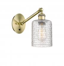 Innovations Lighting 317-1W-AB-G112C-5CL - Cobbleskill - 1 Light - 5 inch - Antique Brass - Sconce