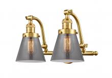 Innovations Lighting 515-2W-SG-G63 - Cone - 2 Light - 18 inch - Satin Gold - Bath Vanity Light