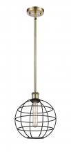 Innovations Lighting 516-1S-AB-CE-10-BK - Lake Placid - 1 Light - 10 inch - Antique Brass - Mini Pendant