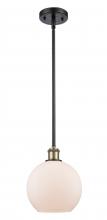 Innovations Lighting 516-1S-BAB-G121 - Athens - 1 Light - 8 inch - Black Antique Brass - Mini Pendant