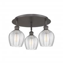 Innovations Lighting 516-3C-OB-G462-6 - Norfolk - 3 Light - 18 inch - Oil Rubbed Bronze - Flush Mount