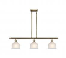 Innovations Lighting 516-3I-AB-G411 - Dayton - 3 Light - 36 inch - Antique Brass - Cord hung - Island Light