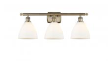 Innovations Lighting 516-3W-AB-GBD-751 - Bristol - 3 Light - 28 inch - Antique Brass - Bath Vanity Light