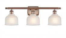 Innovations Lighting 516-3W-AC-G411 - Dayton - 3 Light - 26 inch - Antique Copper - Bath Vanity Light