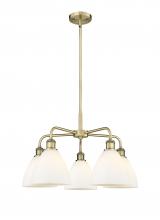 Innovations Lighting 516-5CR-AB-GBD-751 - Bristol - 5 Light - 26 inch - Antique Brass - Chandelier