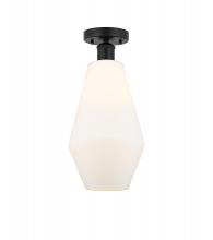 Innovations Lighting 616-1F-BK-G651-7 - Cindyrella - 1 Light - 7 inch - Matte Black - Semi-Flush Mount