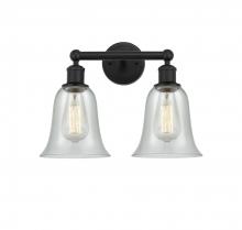 Innovations Lighting 616-2W-BK-G2812 - Hanover - 2 Light - 15 inch - Matte Black - Bath Vanity Light