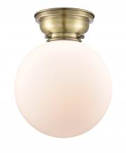 Innovations Lighting 623-1F-AB-G201-10 - Beacon - 1 Light - 10 inch - Antique Brass - Flush Mount