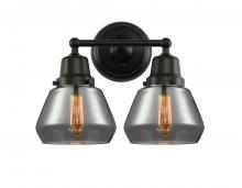 Innovations Lighting 623-2W-BK-G173 - Fulton - 2 Light - 15 inch - Matte Black - Bath Vanity Light