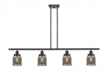 Innovations Lighting 916-4I-BK-G53 - Bell - 4 Light - 48 inch - Matte Black - Stem Hung - Island Light