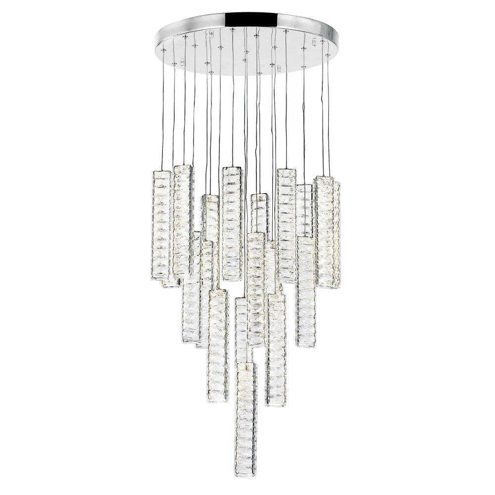 Celina LED Chandelier With Chrome Finish