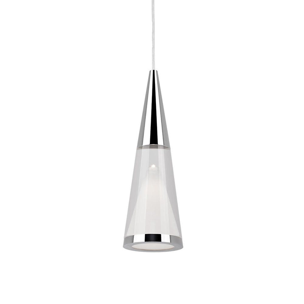 Malabar 3-in Chrome LED Pendant