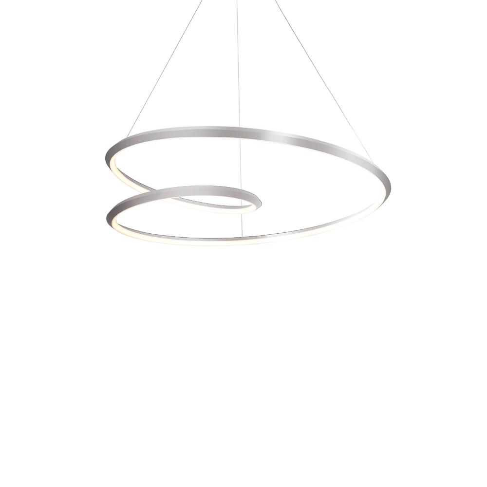 Ampersand 32-in Brushed Nickel LED Pendant