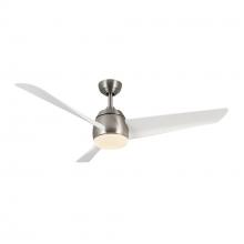 Kuzco Lighting Inc CF91954-BN/WH - Thalia 54-in Brushed Nickel/Matte White LED Ceiling Fan