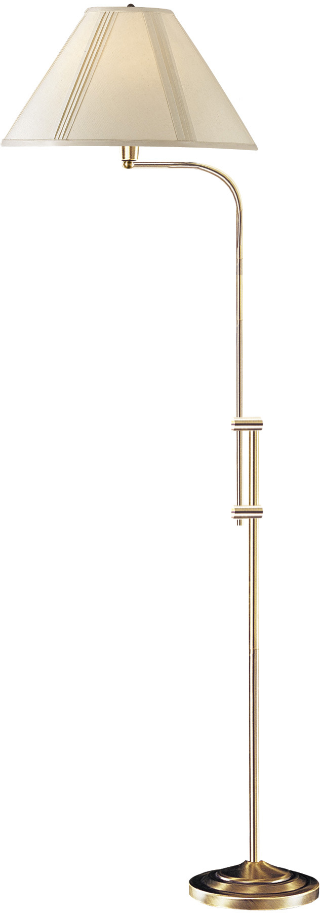 67.5" Height Metal Floor Lamp in Antique Brass