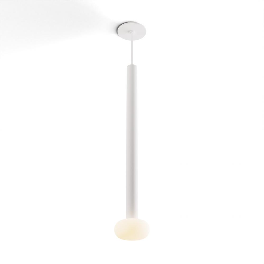 Combi Pendant 24" Single Unit Matte White with Matte White Canopy