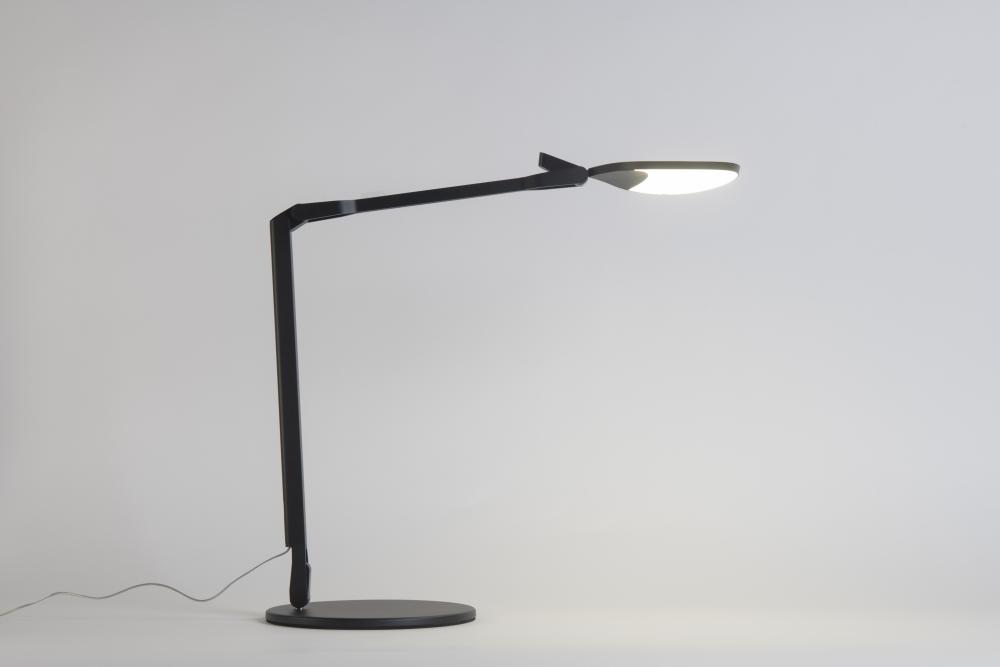 Splitty Reach (Warm Light) (Matte Black) with Desk Base